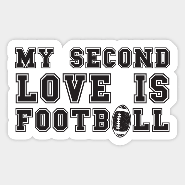 MY SECOND LOVE IS FOOTBALL Sticker by HomeCoquette